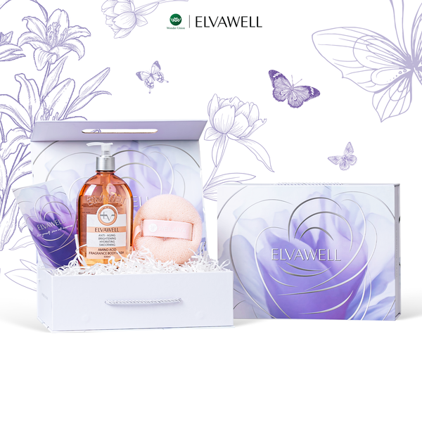  Hộp quà Sữa tắm nấm Truffle hương nước hoa Miss Wonder 500ml Elvawell 