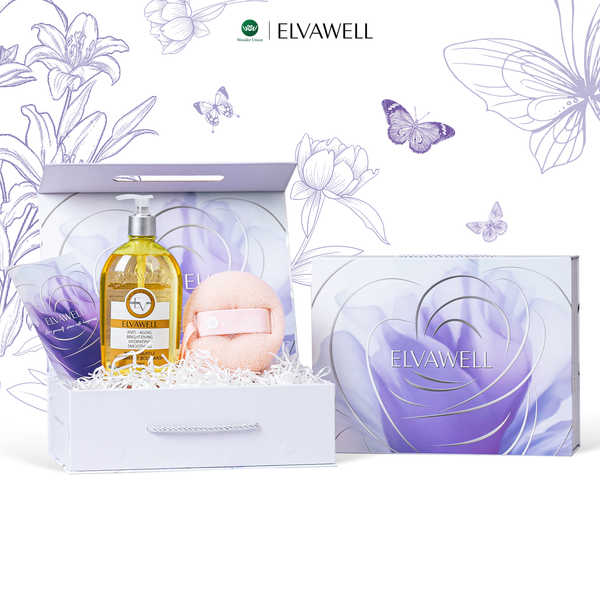  Hộp quà Sữa tắm nấm Truffle hương nước hoa Sugar Honey 500ml Elvawell 