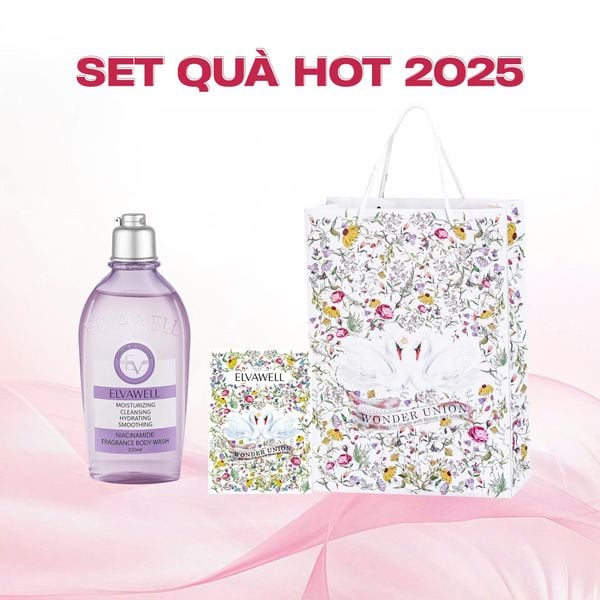  Túi quà thiên nga Sữa tắm nấm Truffle hương nước hoa Soul Healing 250ml Elvawell 