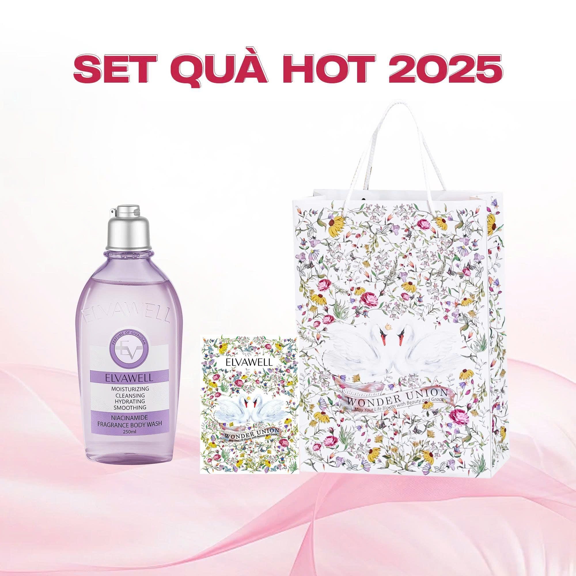  Túi quà thiên nga Sữa tắm nấm Truffle hương nước hoa Soul Healing 250ml Elvawell 