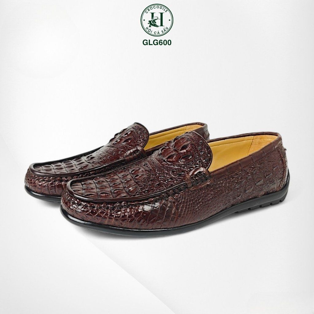 GLG600 – Giày lười da gù cá sấu cao cấp | Từng bước chân mang dấu ấn riêng biệt
