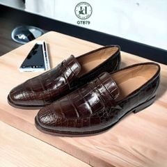 GTB79 – Giày Tây không dây da bụng cá sấu | Tối giản lịch lãm – Đẳng cấp vượt thời gian
