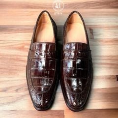 GTB79 – Giày Tây không dây da bụng cá sấu | Tối giản lịch lãm – Đẳng cấp vượt thời gian