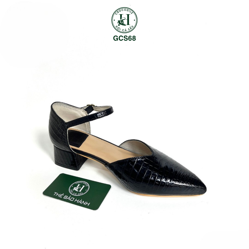 Giày nữ cao gót da cá sấu cao cấp GCS68