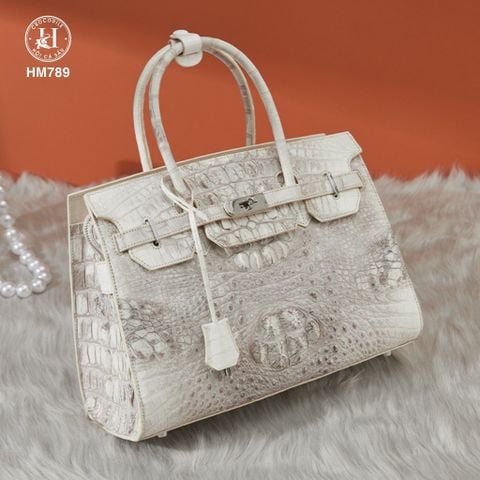 HM789  Túi xách nữ da cá sấu hymalaya- Size 25