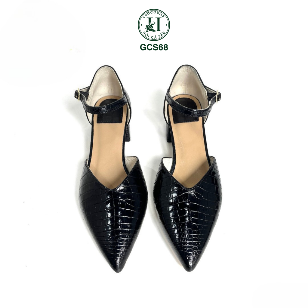 Giày nữ cao gót da cá sấu cao cấp GCS68