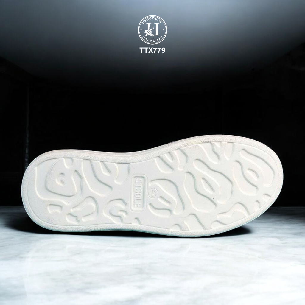 TTD69 – GIÀY THỂ THAO DA CÁ SẤU ĐEN LUXURY – CHUẨN PHONG CÁCH QUÝ ÔNG HIỆN ĐẠI