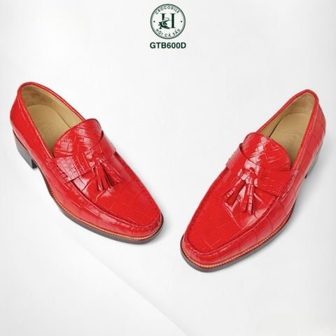 GTB600D – Giày Tây không dây da bụng cá sấu | Lịch lãm – Tối giản – Tôn dáng chuẩn quý ông