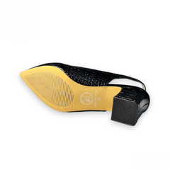 Giày nữ cao gót da cá sấu cao cấp GCS79