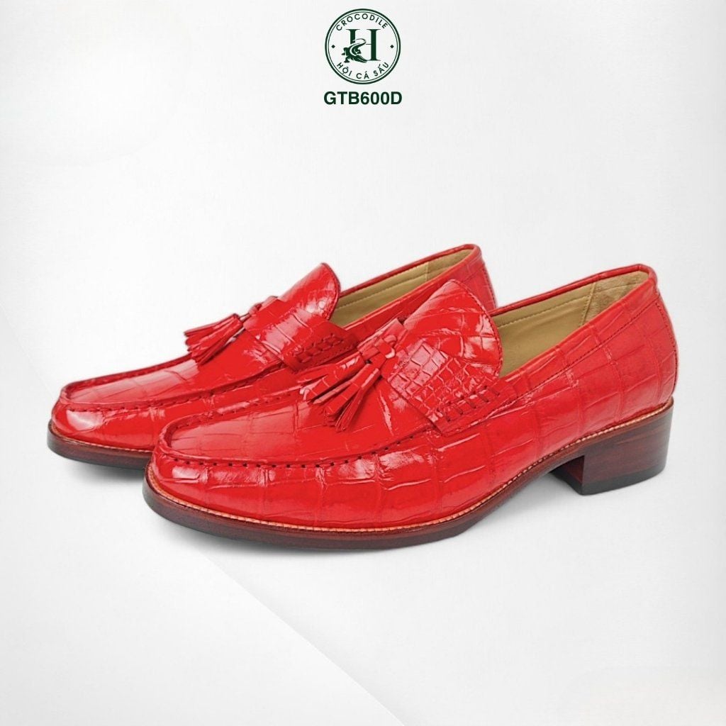 GTB600D – Giày Tây không dây da bụng cá sấu | Lịch lãm – Tối giản – Tôn dáng chuẩn quý ông