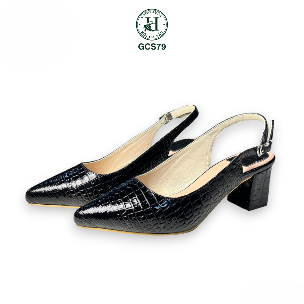 Giày nữ cao gót da cá sấu cao cấp GCS79