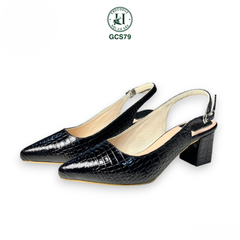 Giày nữ cao gót da cá sấu cao cấp GCS79