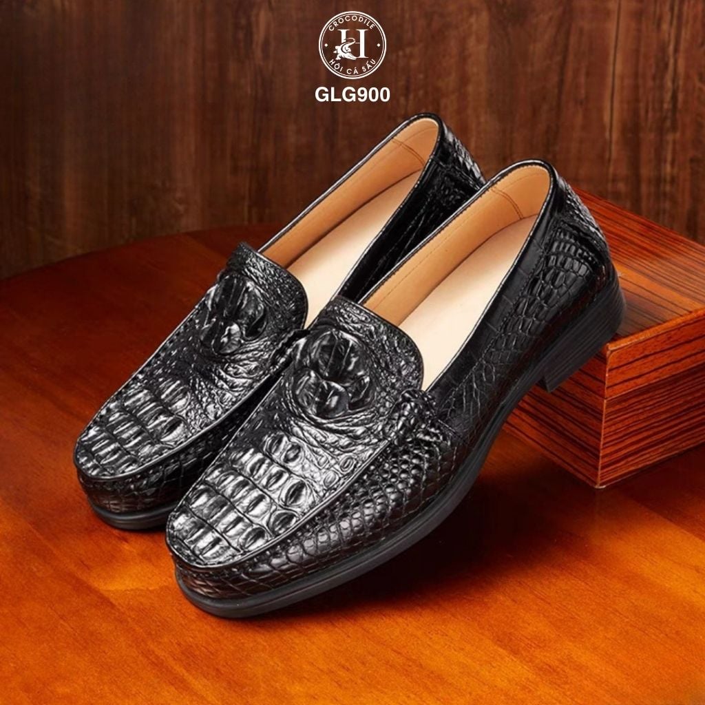 GLG900 – Giày loafer đế cao da lưng cá sấu | Độc bản mạnh mẽ – Đẳng cấp thủ công