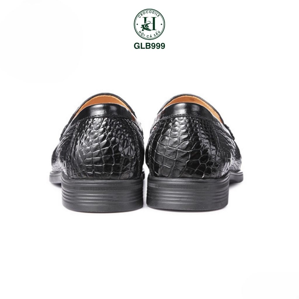GLG999 – Giày lười đế cao da gù cá sấu thật 100% | Cá tính mạnh mẽ, đẳng cấp thủ công, chuẩn phong thái quý ông