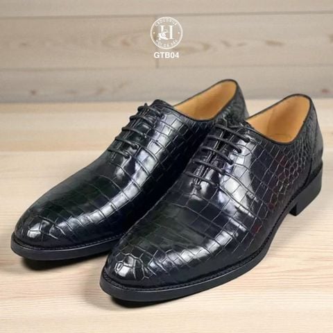 GTB04 – Giày Tây Oxford da cá sấu thật | Biểu tượng của sự lịch lãm & cá nhân hóa đỉnh cao