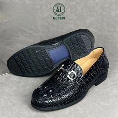 GLG999 – Giày lười đế cao da gù cá sấu thật 100% | Cá tính mạnh mẽ, đẳng cấp thủ công, chuẩn phong thái quý ông