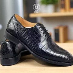 GTB04 – Giày Tây Oxford da cá sấu thật | Biểu tượng của sự lịch lãm & cá nhân hóa đỉnh cao