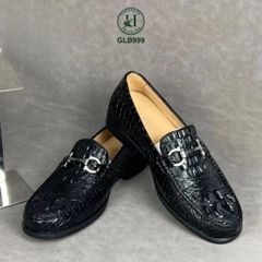 GLG999 – Giày lười đế cao da gù cá sấu thật 100% | Cá tính mạnh mẽ, đẳng cấp thủ công, chuẩn phong thái quý ông