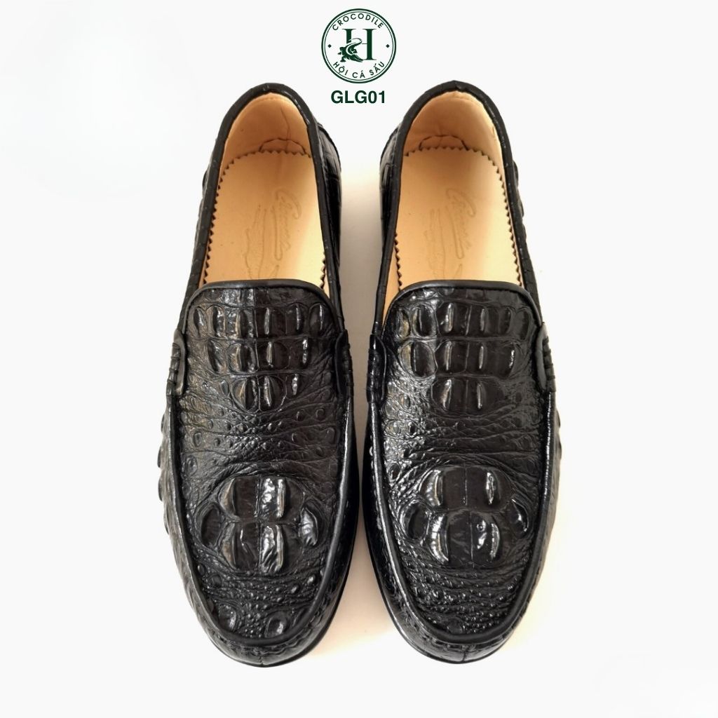 GLG01 – Đôi giày lười da gù cá sấu đế cao | Mạnh mẽ, đẳng cấp và cá nhân hóa tuyệt đối