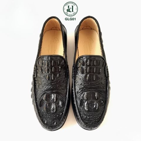 GLG01 – Đôi giày lười da gù cá sấu đế cao | Mạnh mẽ, đẳng cấp và cá nhân hóa tuyệt đối