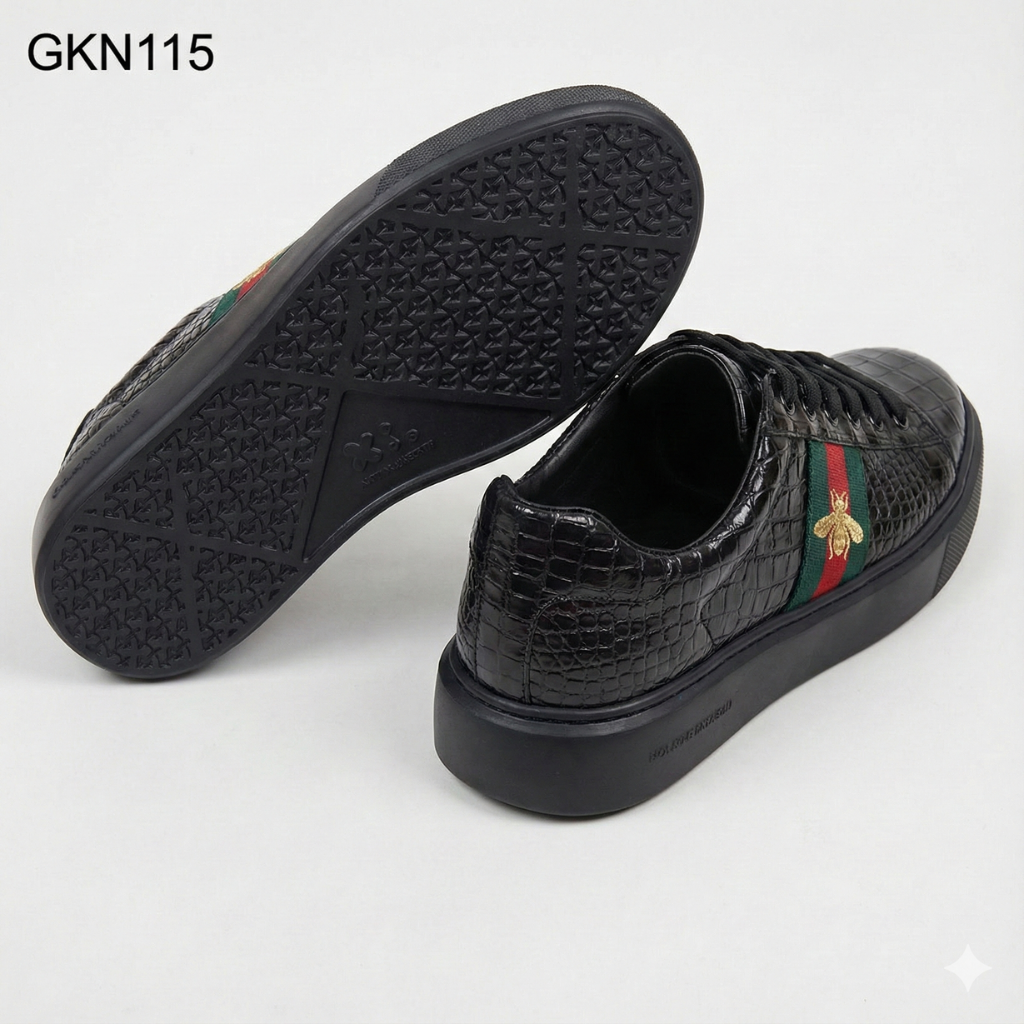 GIÀY THỂ THAO DA BỤNG CÁ SẤU THẬT GKN115