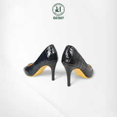 Giày nữ cao gót da cá sấu cao cấp GCS07