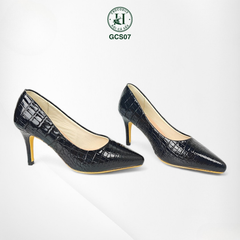 Giày nữ cao gót da cá sấu cao cấp GCS07