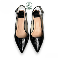 Giày nữ cao gót da cá sấu cao cấp GCS79