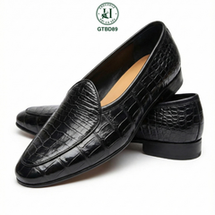 GIÀY LOAFER DA BỤNG CÁ SẤU GTBD89 – ĐẲNG CẤP TẠO NÊN KHÍ CHẤT PHÁI MẠNH