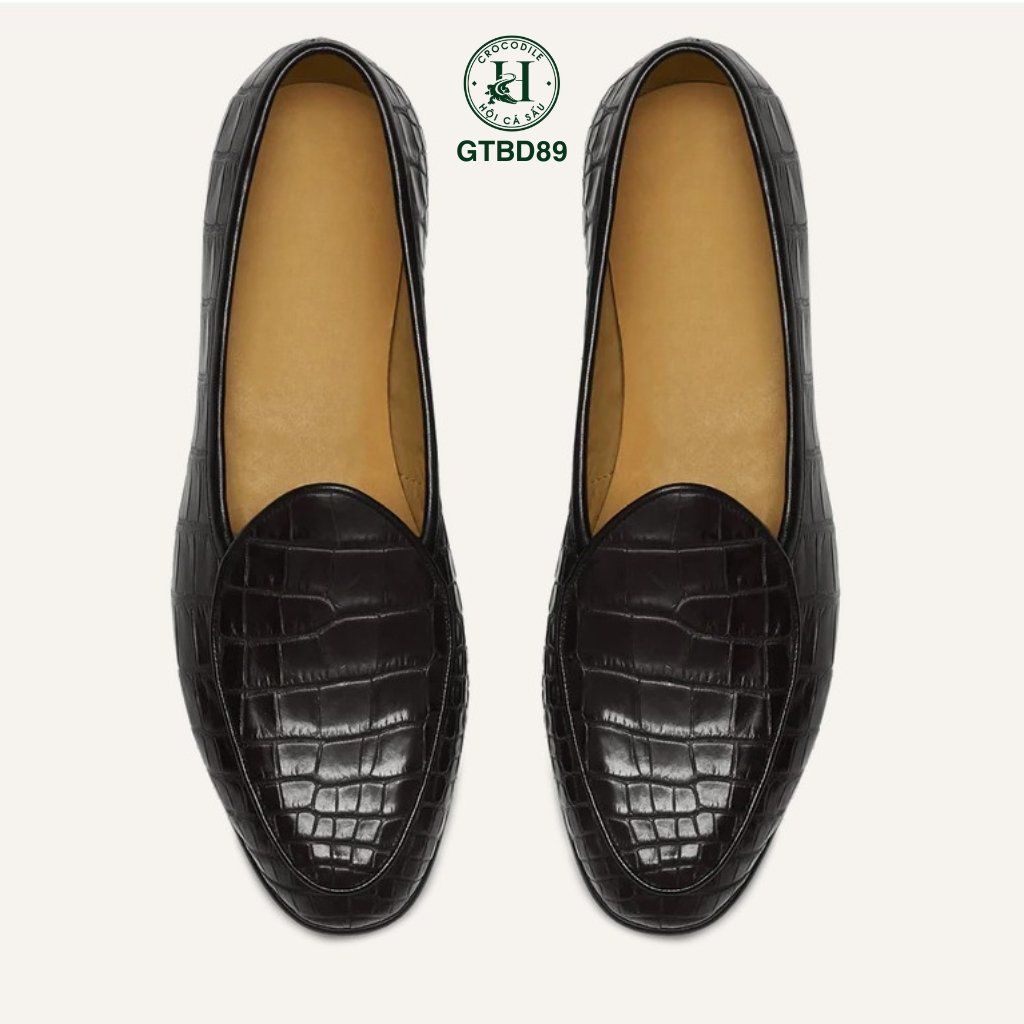 GIÀY LOAFER DA BỤNG CÁ SẤU GTBD89 – ĐẲNG CẤP TẠO NÊN KHÍ CHẤT PHÁI MẠNH