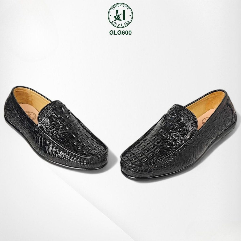 GLG600 – Giày lười da gù cá sấu cao cấp | Từng bước chân mang dấu ấn riêng biệt