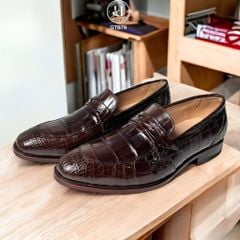 GTB79 – Giày Tây không dây da bụng cá sấu | Tối giản lịch lãm – Đẳng cấp vượt thời gian