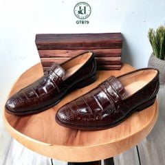 GTB79 – Giày Tây không dây da bụng cá sấu | Tối giản lịch lãm – Đẳng cấp vượt thời gian