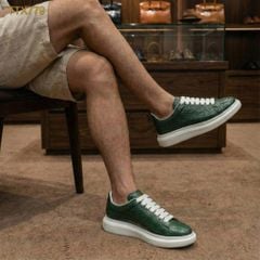 TTX779 – GIÀY THỂ THAO DA CÁ SẤU XANH LUXURY – SẮC XANH CỦA NGƯỜI TIÊN PHONG