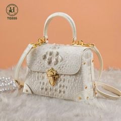 TG555 – TÚI XÁCH DA CÁ SẤU BẠCH TẠNG HIMALAYA – TINH TẾ TỚI TỪNG MILIMET