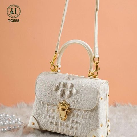 TG555 – TÚI XÁCH DA CÁ SẤU BẠCH TẠNG HIMALAYA – TINH TẾ TỚI TỪNG MILIMET