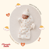 Nhộng Chũn Kín Tay & Mở Tay 2in1 Đa Năng Eyelet Airmesh Mềm Mịn Mongle Bebe Hàn Quốc Cho Bé Ngủ Ngon