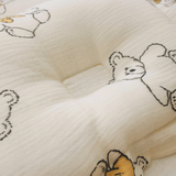 Gối Lõm Chống Bẹt Đầu Cho Bé Sơ Sinh Mongle Bebe Muslin Mềm Mịn 23x33cm