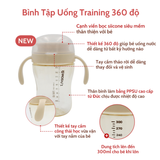 Bình Tập Uống All-In-One Bình Tập Hút Chống Trào Modui Bluemama Mới Ver.2025 PPSU Cao Cấp