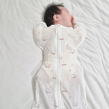 Nhộng Chũn Kín Tay & Mở Tay 2in1 Đa Năng Eyelet Airmesh Mềm Mịn Mongle Bebe Hàn Quốc Cho Bé Ngủ Ngon