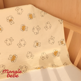 Chăn Hè Mongle Bebe 4 lớp Muslin Mềm Mịn Đa Năng Cho Bé 90x130cm