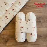 Bộ 2 Gối Ôm Chắn Chống Lật Mongle Bebe Hàn Quốc Muslin Mềm Mịn Giúp Bé Ngủ Ngon 30x13cm