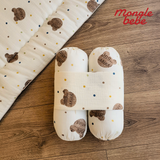 Bộ 2 Gối Ôm Chắn Chống Lật Mongle Bebe Hàn Quốc Muslin Mềm Mịn Giúp Bé Ngủ Ngon 30x13cm