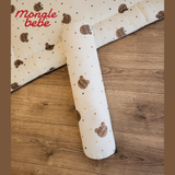 Gối Ôm Cho Bé Mongle Bebe Hàn Quốc Muslin Mềm Mịn Cho Bé Ngủ Ngon 60x10cm