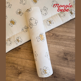 Gối Ôm Cho Bé Mongle Bebe Hàn Quốc Muslin Mềm Mịn Cho Bé Ngủ Ngon 60x10cm