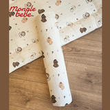 Gối Ôm Cho Bé Mongle Bebe Hàn Quốc Muslin Mềm Mịn Cho Bé Ngủ Ngon 60x10cm