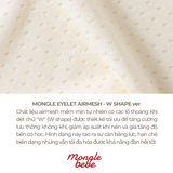 Nhộng Chũn Kín Tay & Mở Tay 2in1 Đa Năng Eyelet Airmesh Mềm Mịn Mongle Bebe Hàn Quốc Cho Bé Ngủ Ngon