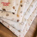 Nệm Bông Lót Nôi Ngủ Trưa Cho Trẻ Mongle Bebe Muslin Mềm Mịn 60x100cm