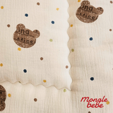 Nệm Bông Lót Nôi Ngủ Trưa Cho Trẻ Mongle Bebe Muslin Mềm Mịn 60x100cm