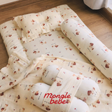 Nệm Bông Lót Nôi Ngủ Trưa Cho Trẻ Mongle Bebe Muslin Mềm Mịn 60x100cm